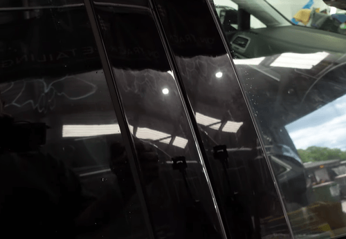 VW Golf Mk7 B Pillar PPF protection gloss back