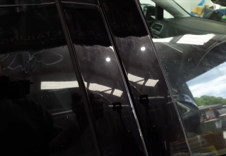 VW Golf Mk7 B Pillar PPF protection gloss back 