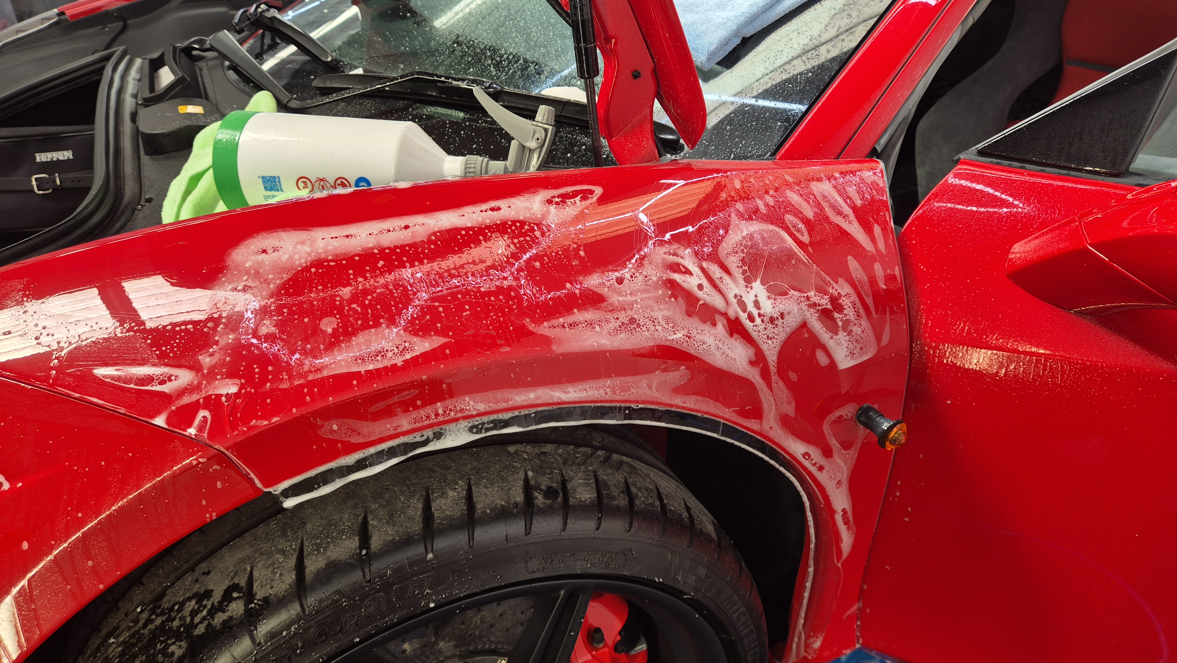 Ferrari 458 Speciale Full Paint Protection Film Installation, On Track Detailing, Finchampstead. Near Bracknell, Wokingham and Reading