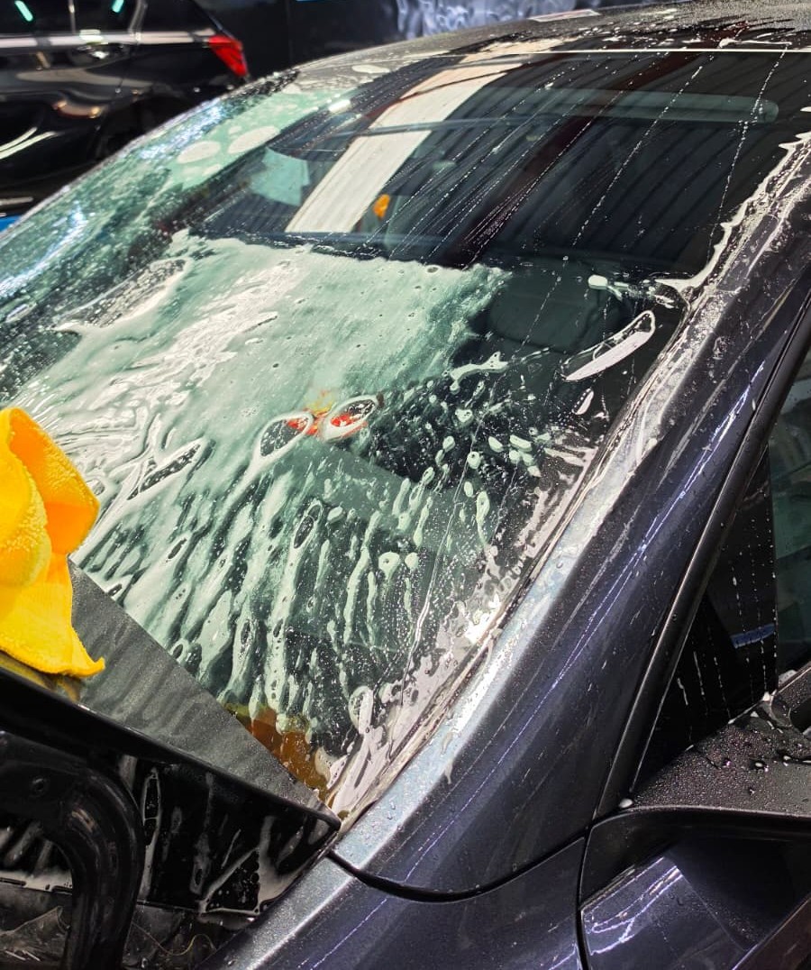Windscreen PPF installation at On Track Detailing in Berkshire