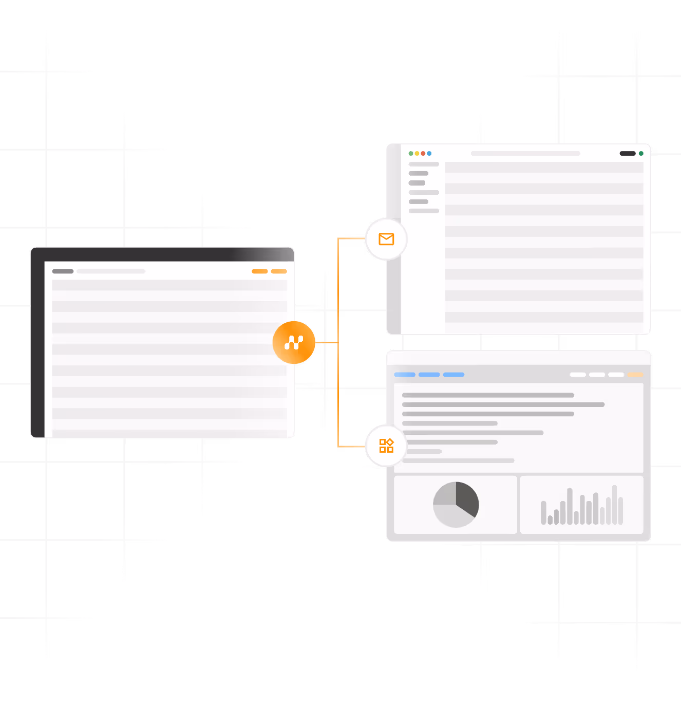 Represent a Nationgraph app spreading the data to your CRM
