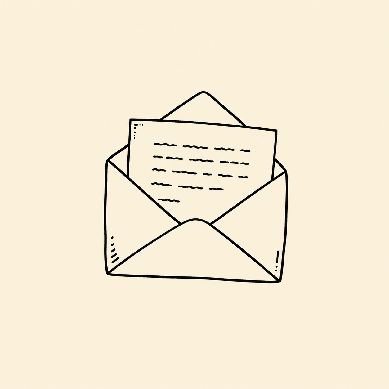 Illustration of a letter