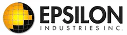 Epsilon Industries Inc. logo with a globe design representing global manufacturing and services.
