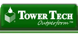Tower Tech logo featuring the tagline "Outperform" on a green background.
