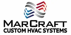 MarCraft provides custom HVAC systems with a modern logo design featuring dynamic colors.