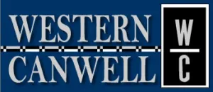 Western Canwell logo featuring stylized letters W, C against a blue background.