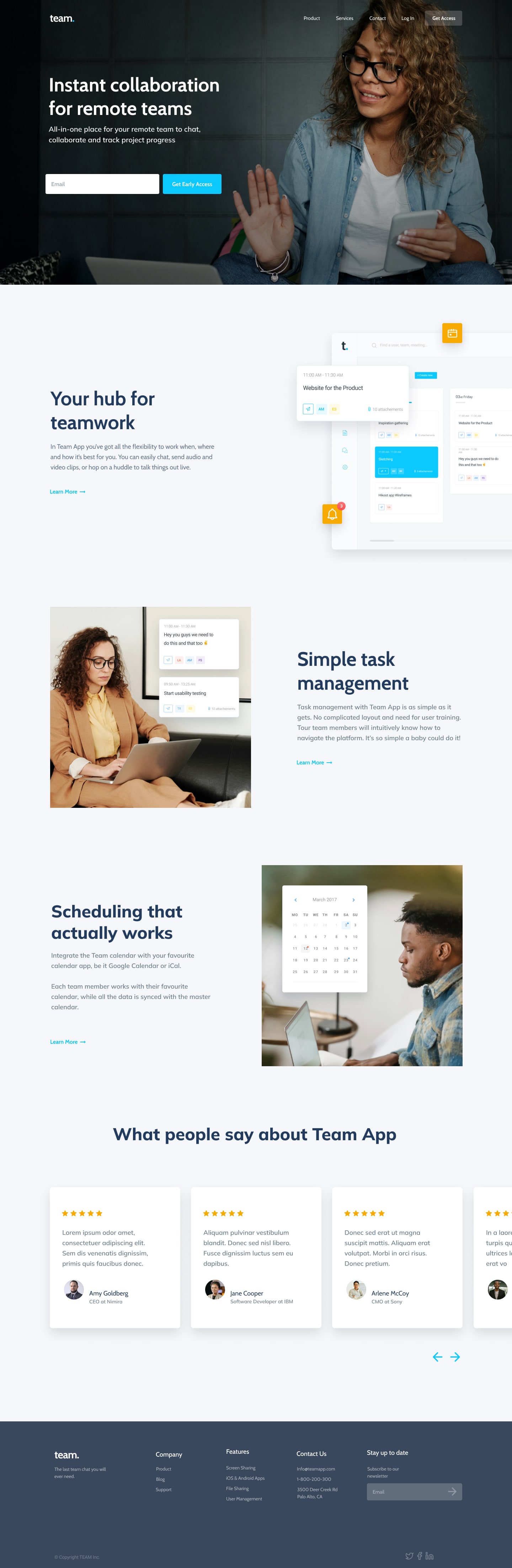 A screenshot of web page