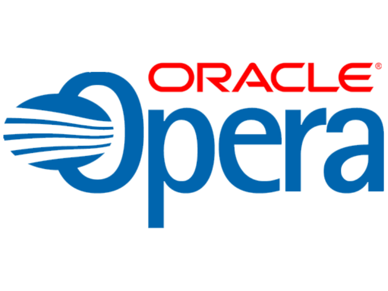 Oracle Opera PMS logo - leading enterprise-level hotel system integrated with Think Simplicity PBX services