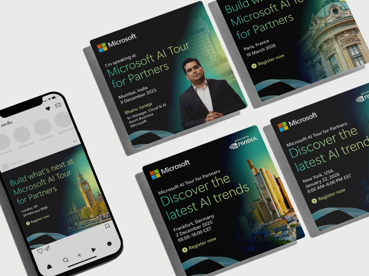 Microsoft AI Tour for Partners | Event marketing support
