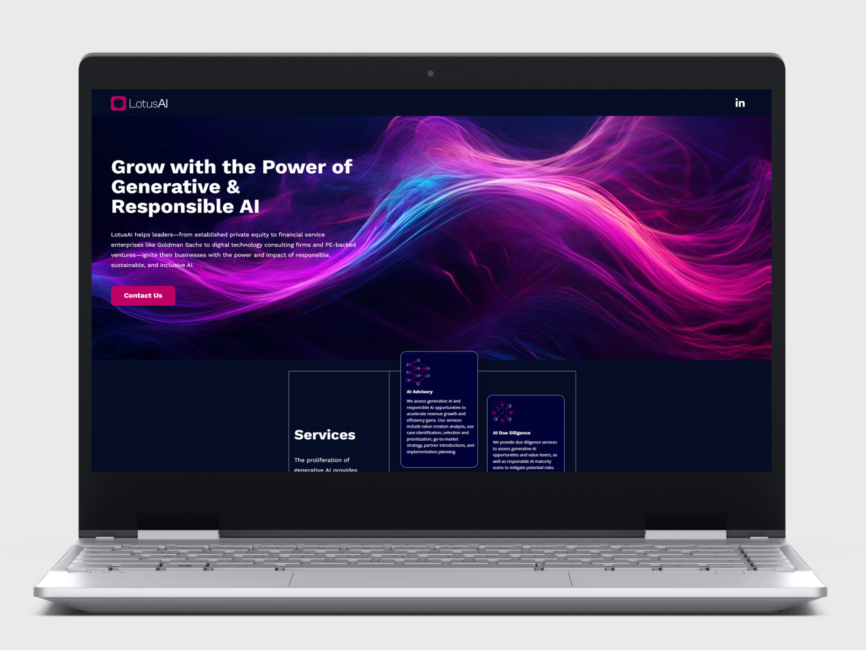 LotusAI | Website design + content development