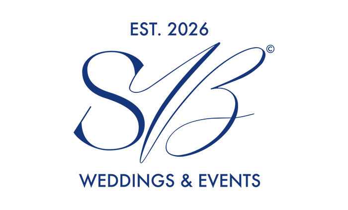 Logo for SB Weddings & Events with EST. 2026 text above stylized SB initials.