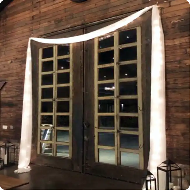 Twinkle lights drape