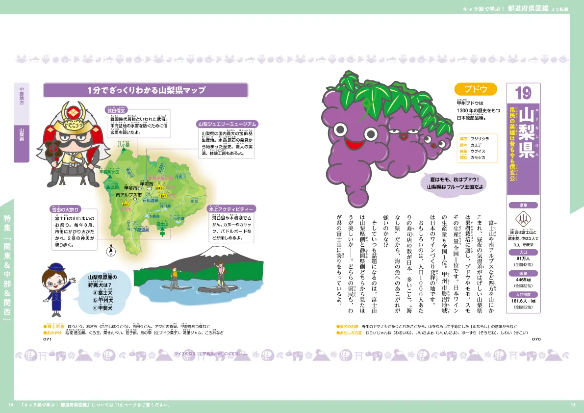 キャラ絵で学ぶ！ 都道府県図鑑