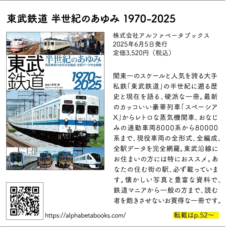 東武鉄道 半世紀のあゆみ 1970-2025