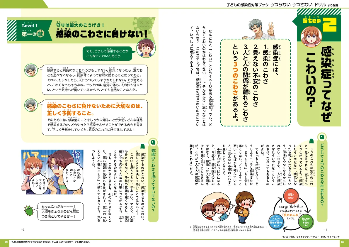 子どもの感染症対策ブック うつらない うつさない ドリル