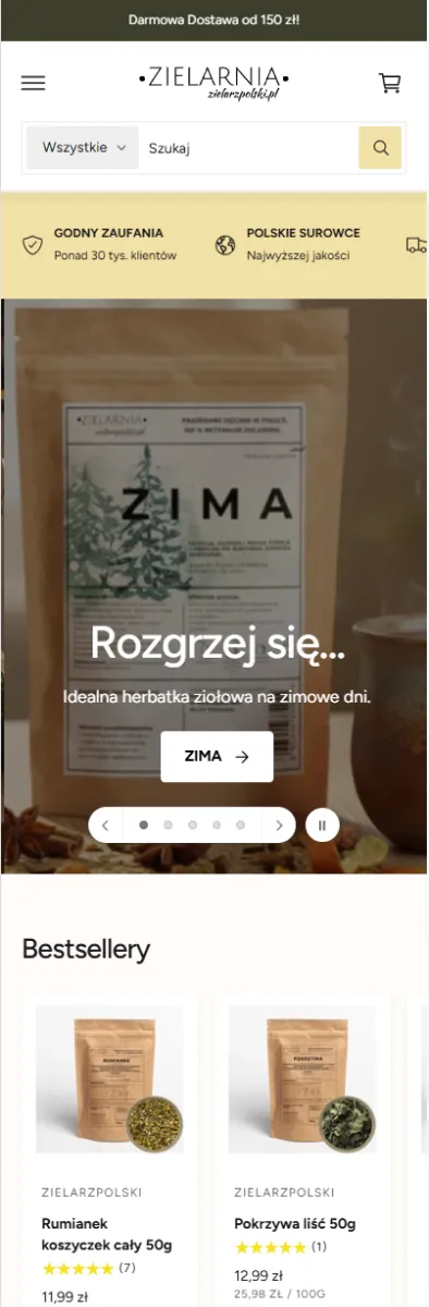 Zielarz Polski Nowy Szablon Agencja Obfitość