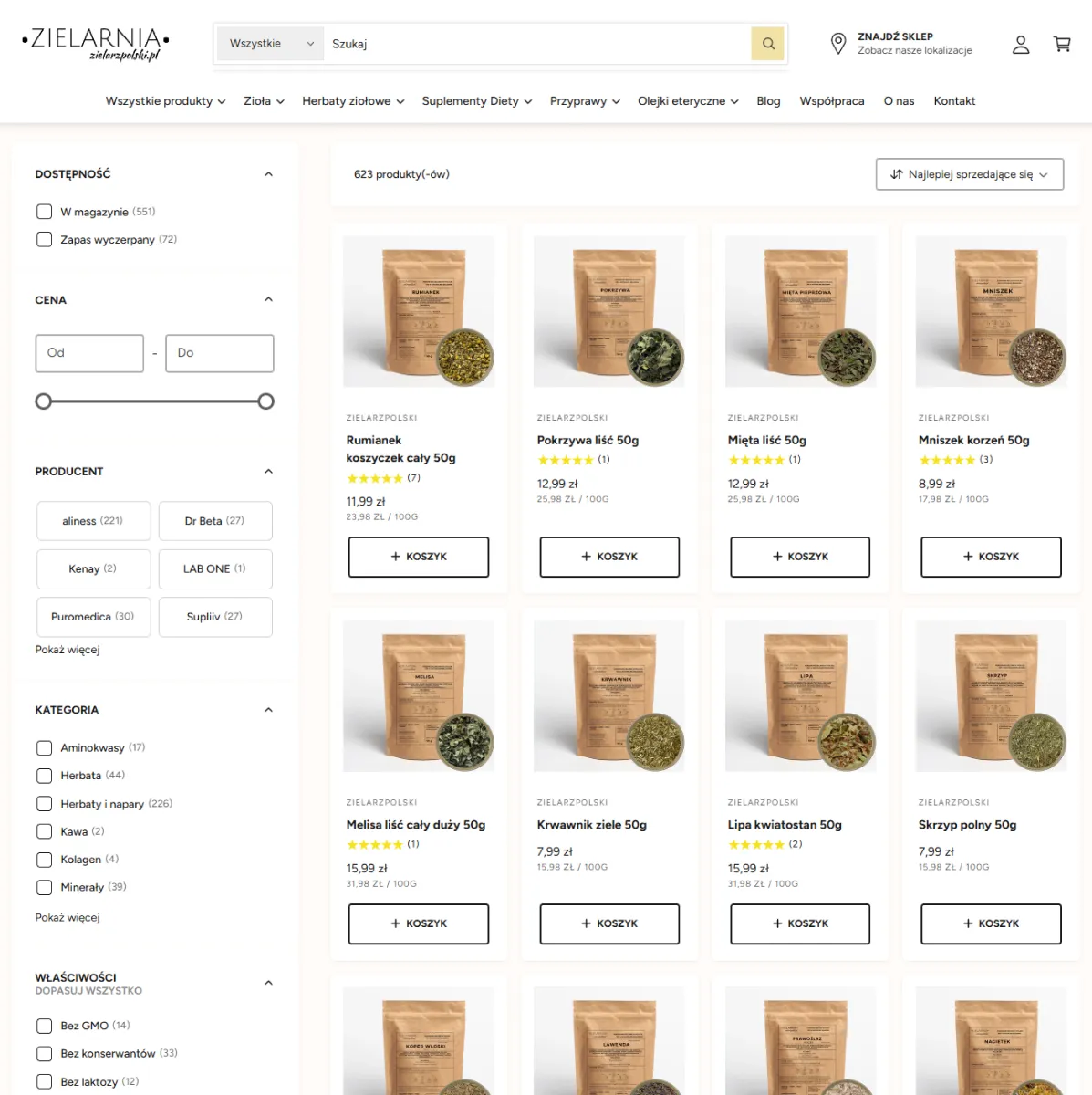 Zielarz Polski Nowy Szablon Agencja Obfitość