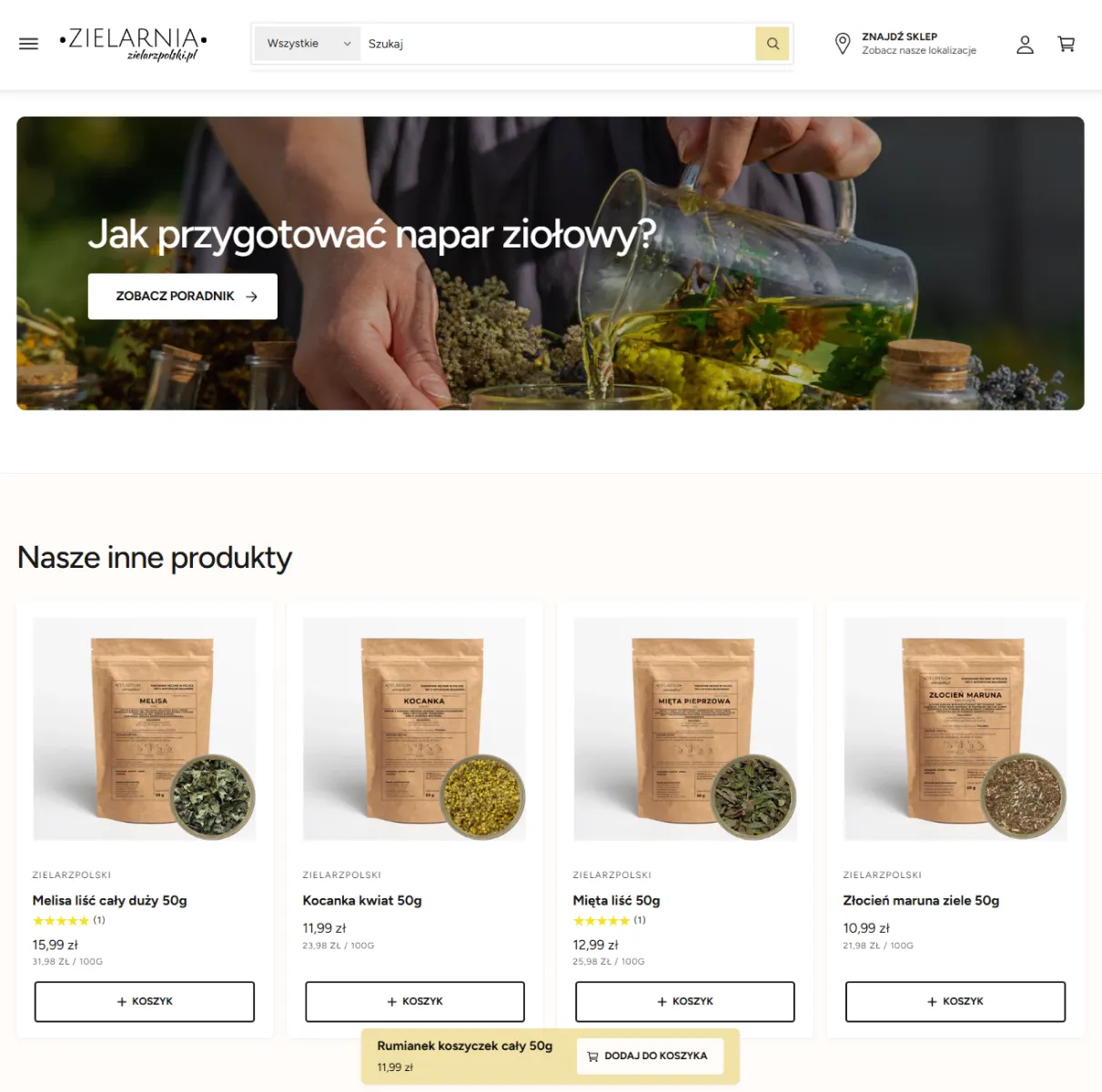 Zielarz Polski Nowy Szablon Agencja Obfitość