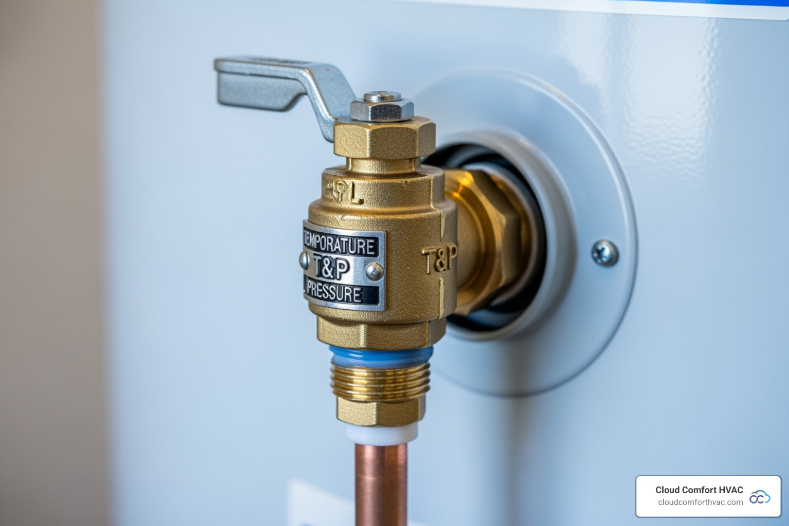 Temperature and Pressure (T&P) Relief Valve - hot water heater leaking
