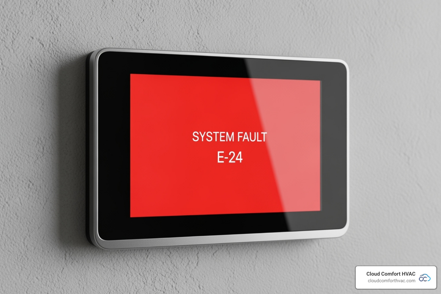 thermostat displaying an error message - torrance heater repair