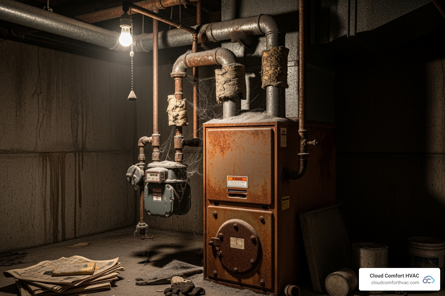 old inefficient furnace - furnace installation Torrance