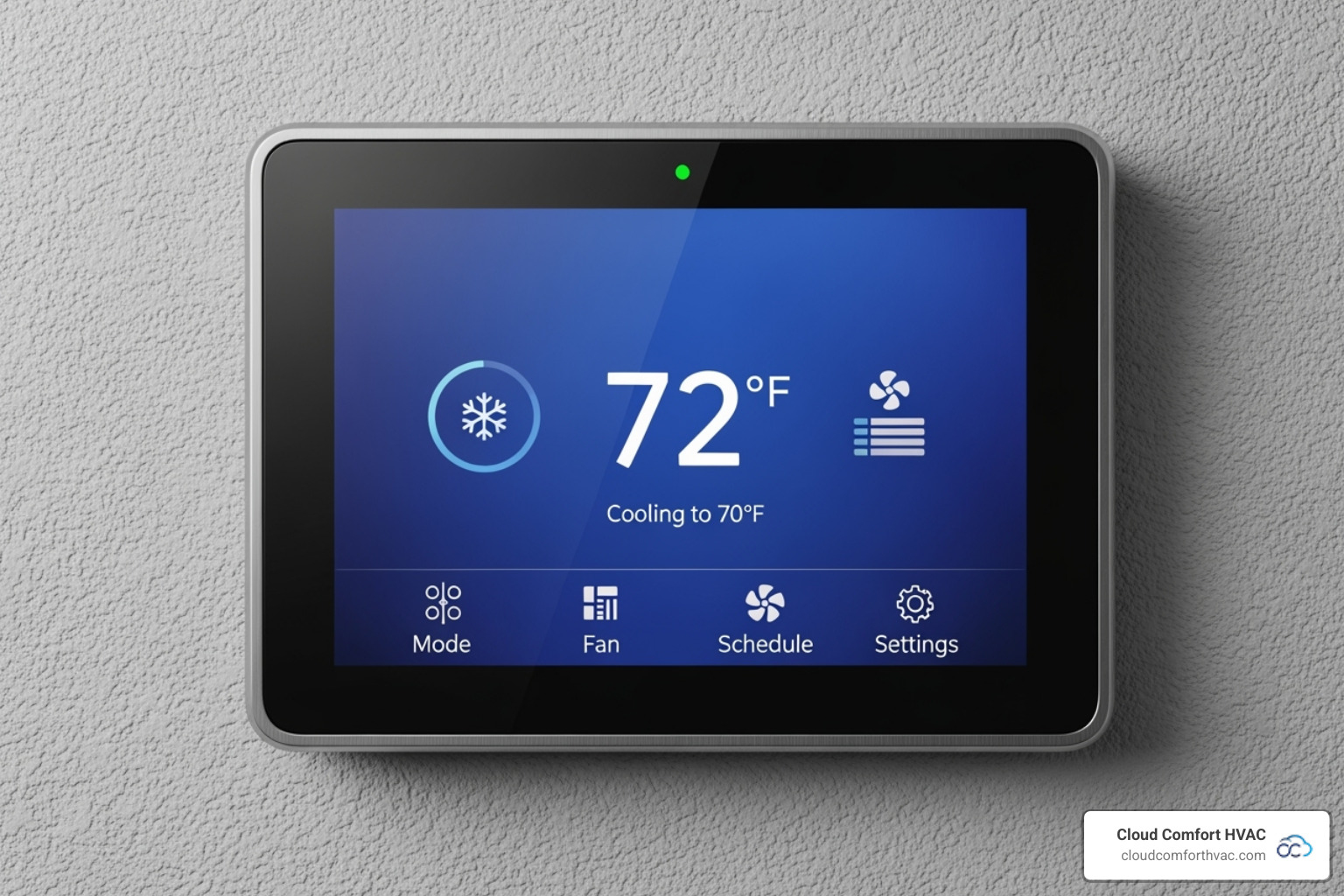 smart thermostat interface - furnace installation Torrance