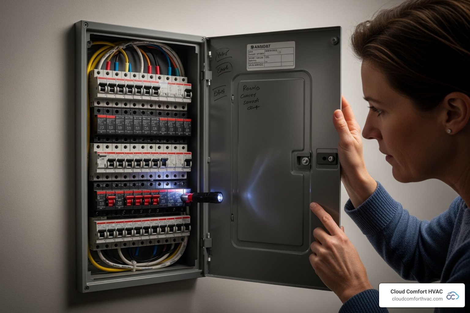 person checking circuit breaker - Daikin mini split problems person checking circuit breaker - Daikin mini split problems
