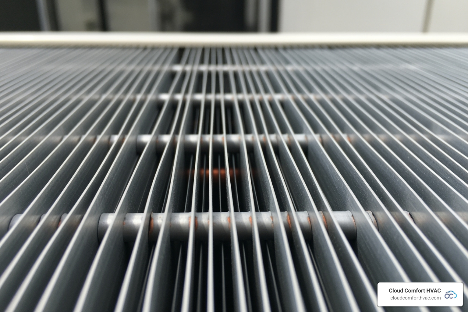 Clean, straight outdoor AC unit fins - daikin ac maintenance