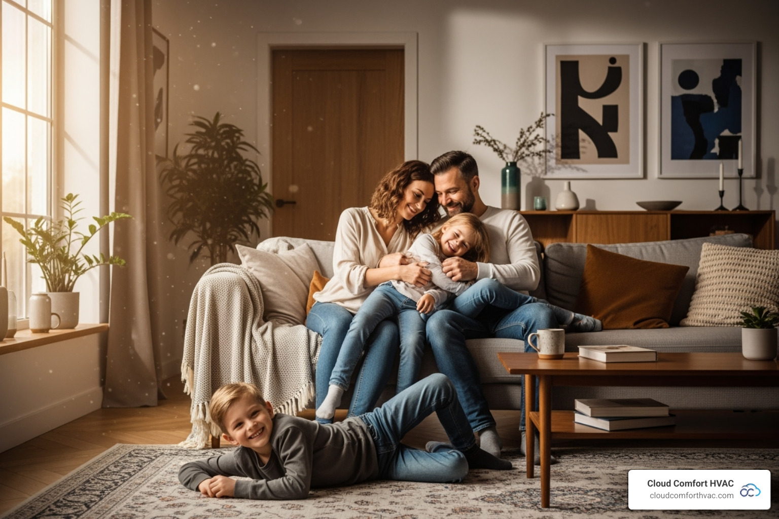 happy family enjoying comfortable home with ductless system - best ductless heating installation redondo beach ca happy family enjoying comfortable home with ductless system - best ductless heating installation redondo beach ca