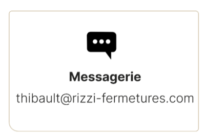 Adresse mail - Rizzi Fermetures