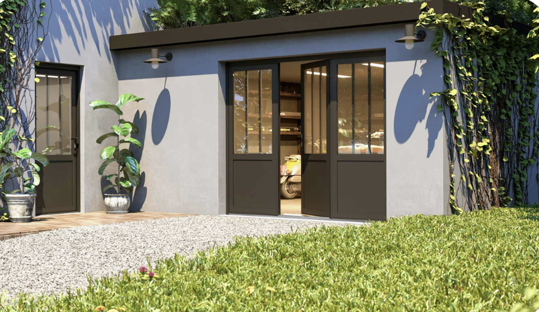 Portes de garage battantes