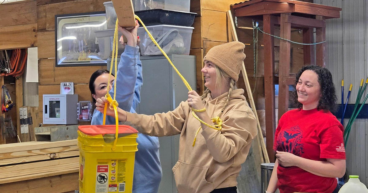 ETSU student pharmacists performing hands-on training for rural health care needs