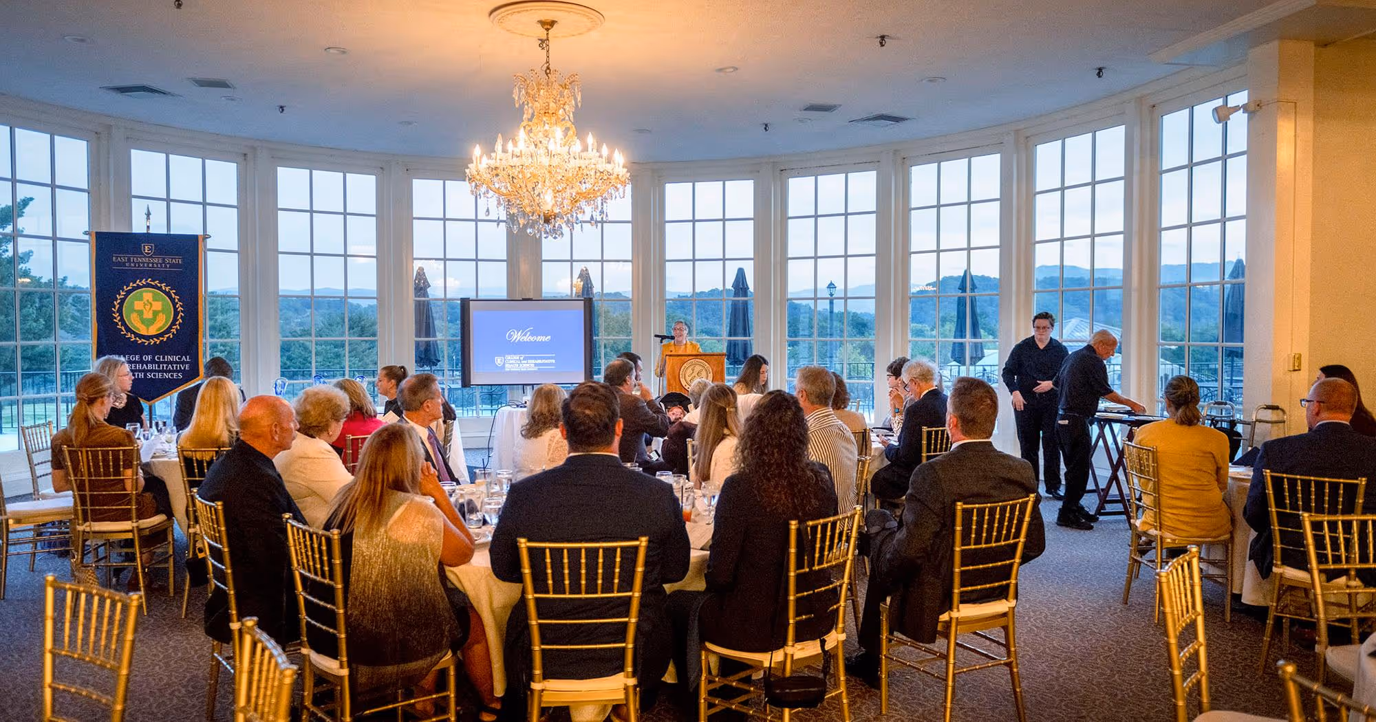 Attendees gathered at the Johnson City Country Club for the awards ceremony.