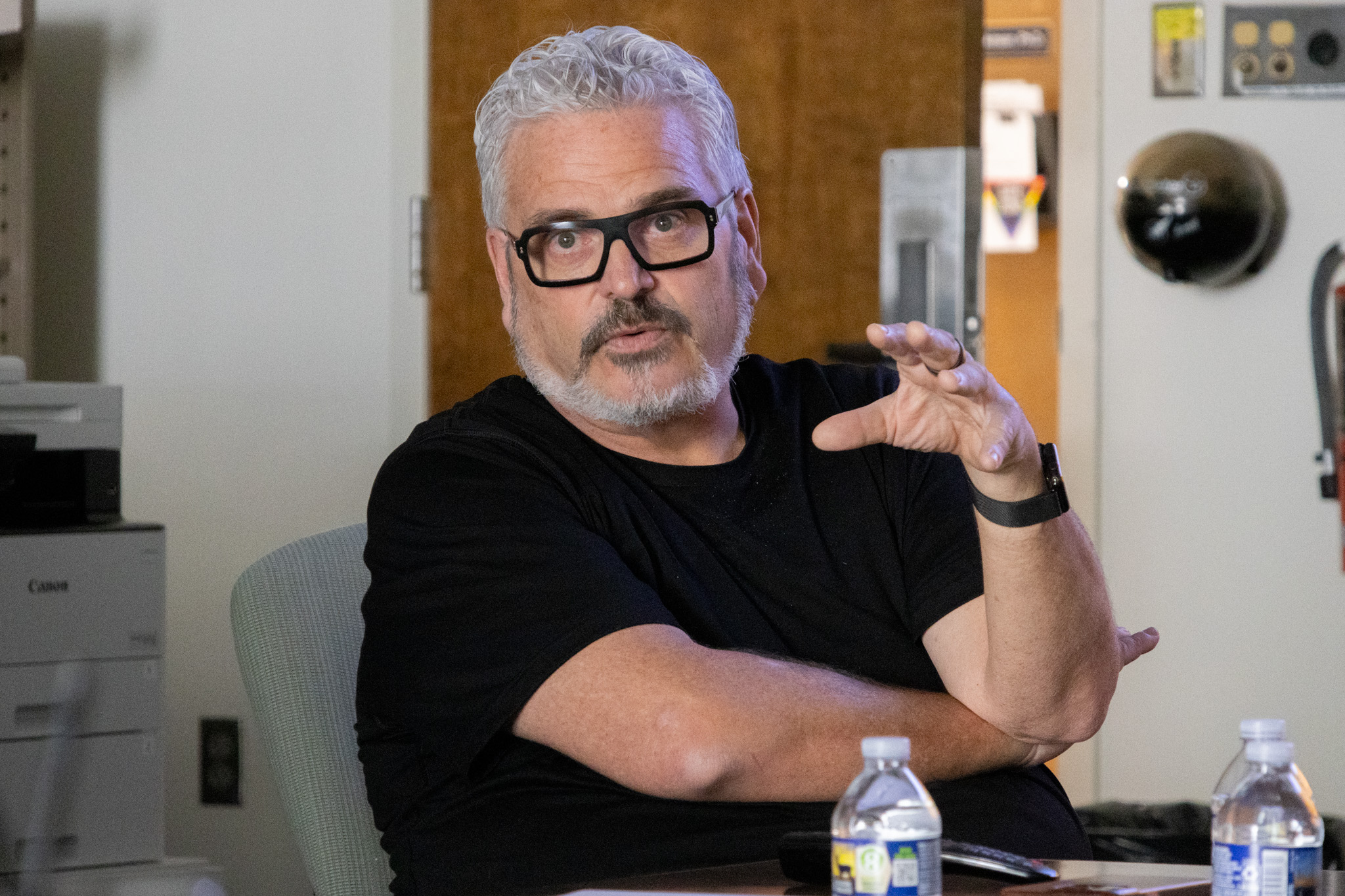 John Godsey talks to a class of ETSU CBAT students.