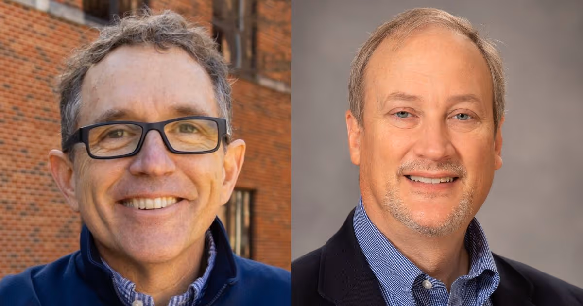 Portraits of Dr. Stephen Marshall and Dr. Ron Roach.