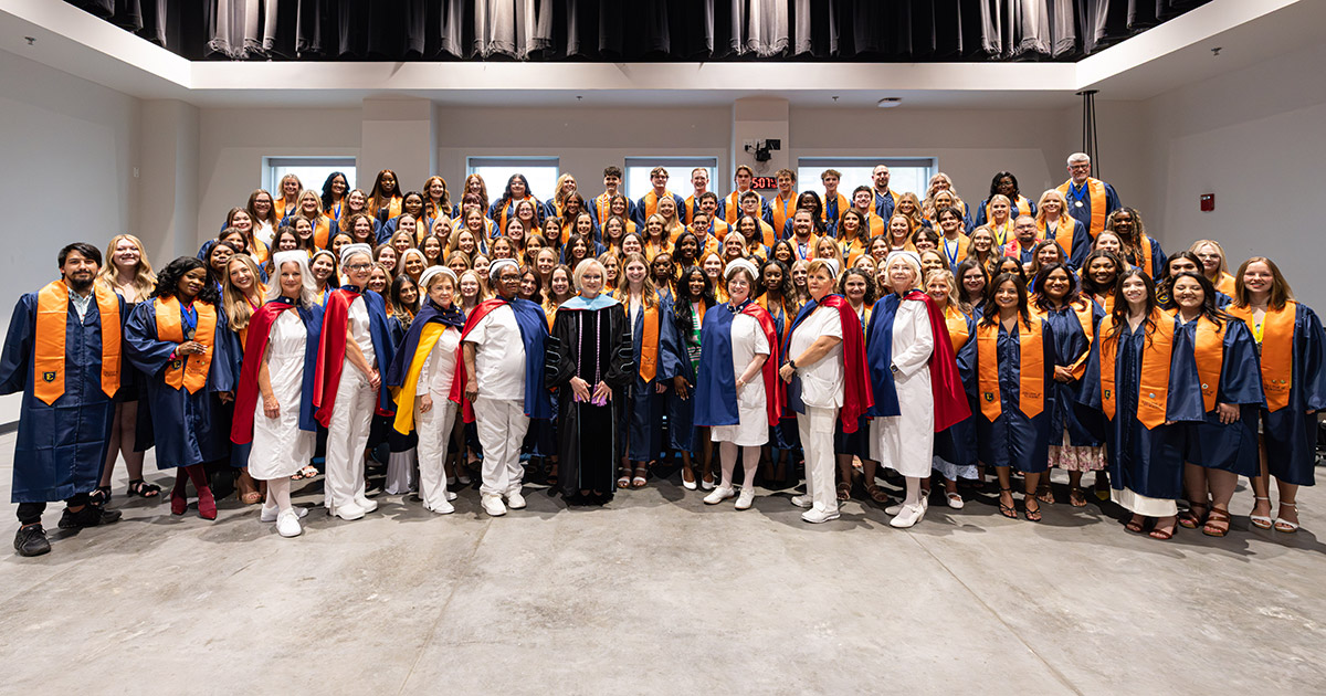 Group photo of the Spring 2026 Class of the ETSU College of Nursing