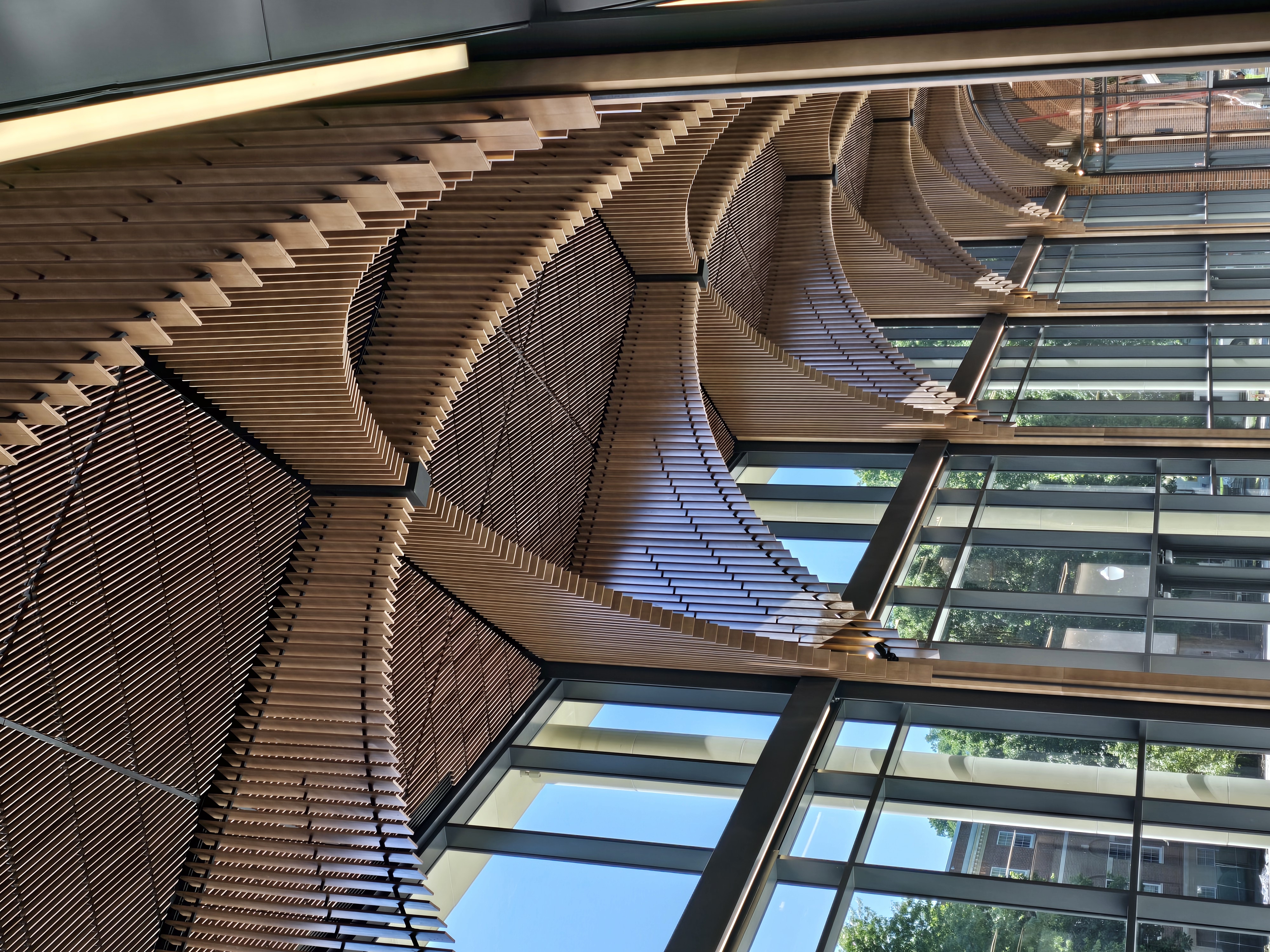 Architectural details at the new Academic Building.