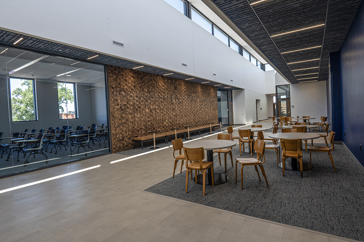 A public space in the new Academic Building.