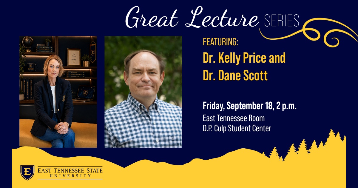 ETSU Great Lecture Series returns Sept. 18