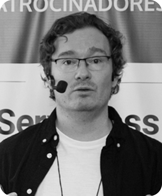 Black and white headshot of Guilherme Dalla Rosa