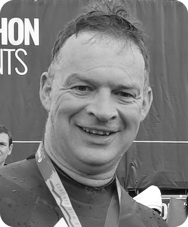 Black and white headshot of James Murphy