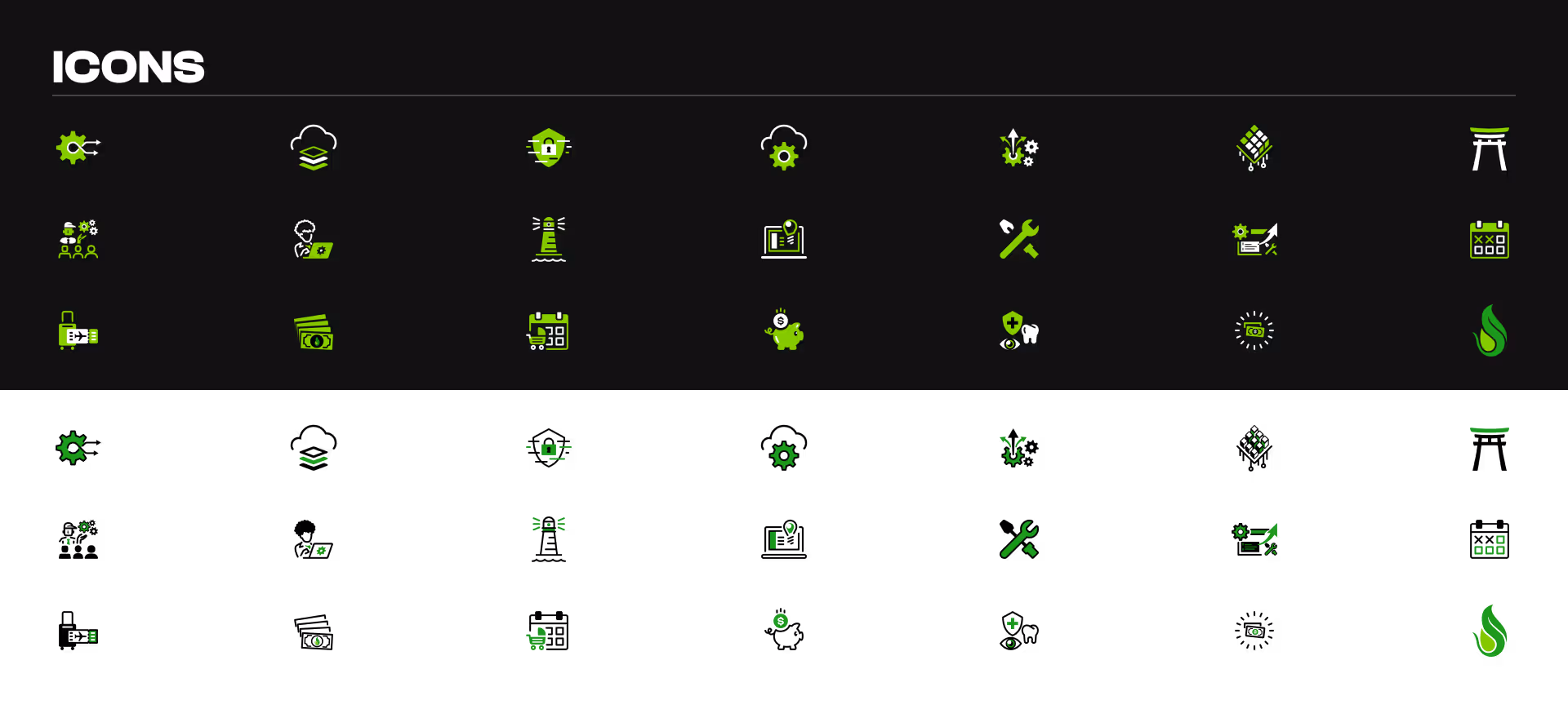 New Liatrio website icons in dark and light mode