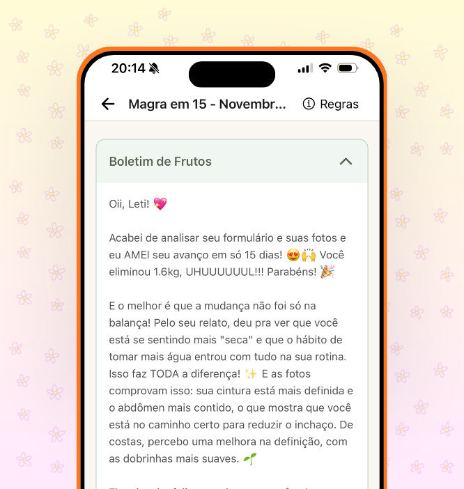 Relatório final boletim de frutos com a descrição comparativa de antes e depois.