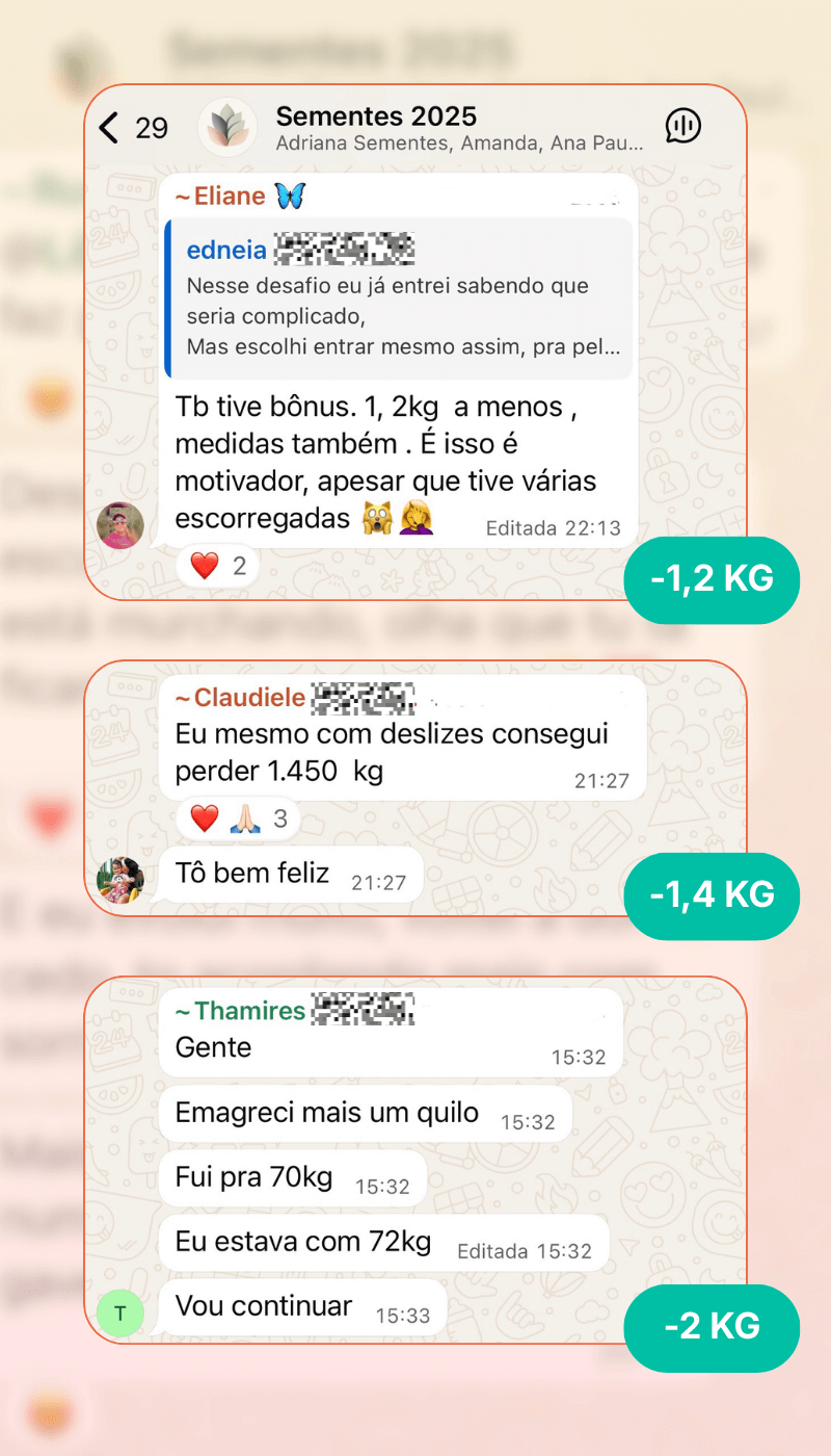 3 pessoas que perderam até 2kg em 15 dias sem sofrimento.