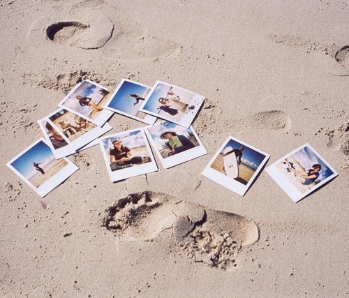 Polaroid plage
