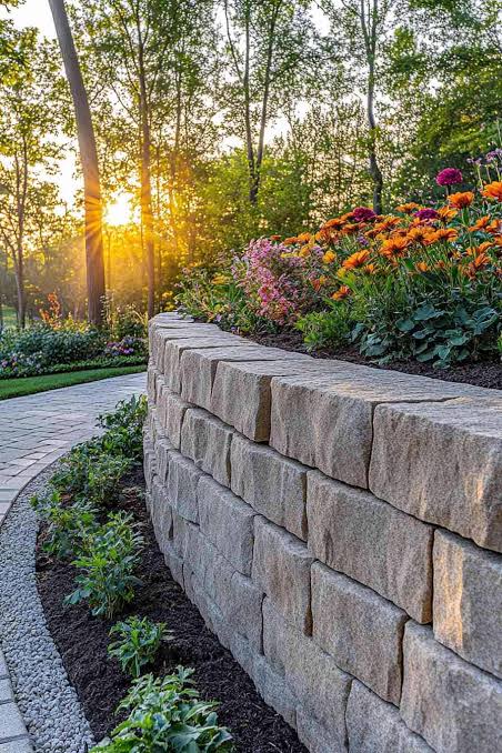 Terraced Stepped Wall System