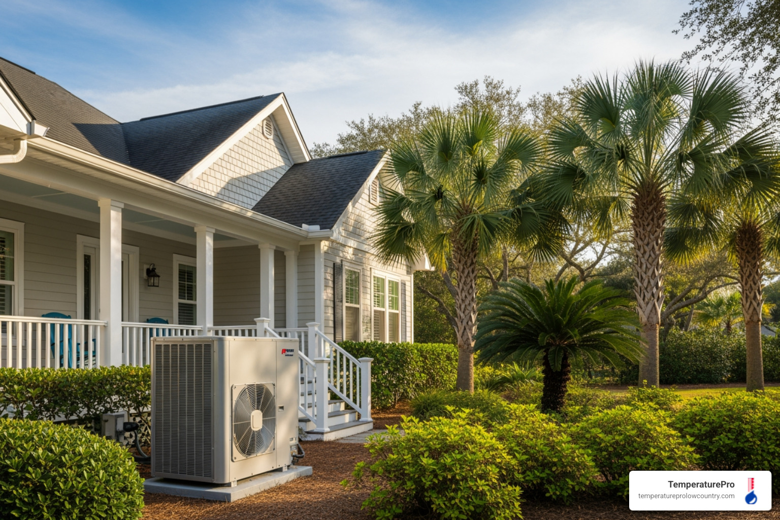 Infographic showing the key benefits of affordable heating installation: a piggy bank representing lower monthly energy bills through 10-30% savings, a shield icon for extended 15-20 year system lifespan with proper installation, a thermometer showing consistent comfortable temperatures in every room, and a government building symbol indicating available tax credits and rebates to reduce upfront costs - heating installation affordable in hilton head island, sc