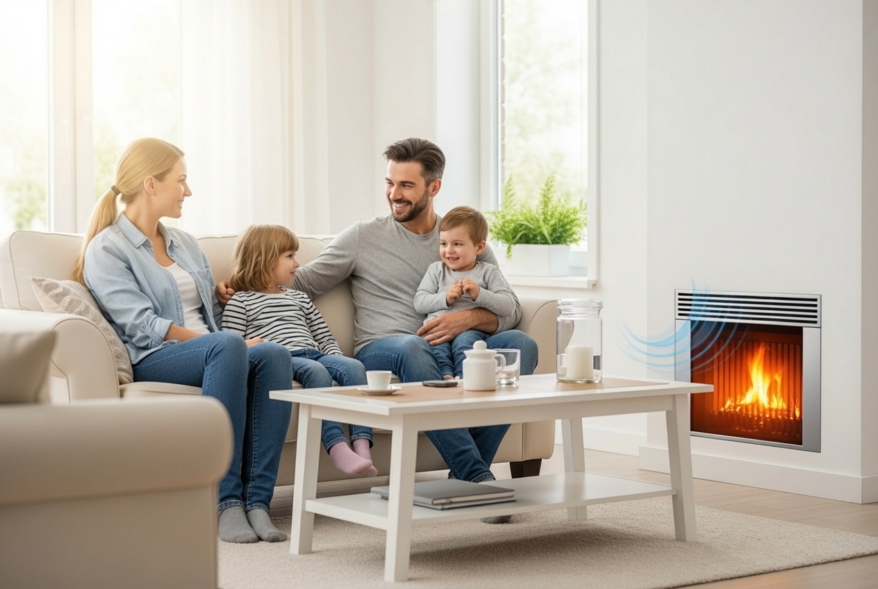 Infographic explaining the top 5 benefits of regular heating maintenance: 1) Lower energy bills through improved efficiency, 2) Extended equipment lifespan by reducing wear and tear, 3) Fewer emergency breakdowns through early problem detection, 4) Improved indoor air quality with clean filters and components, 5) Enhanced safety through inspection of gas connections and carbon monoxide risks - heating maintenance best in bluffton, sc