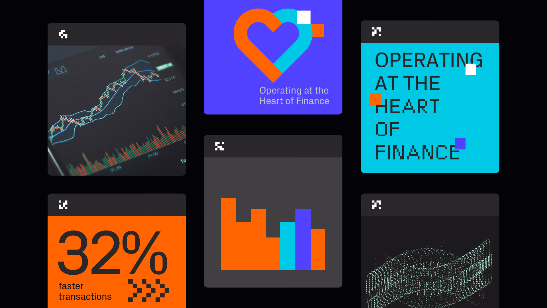 Clean, system-level color palette for fintech brand