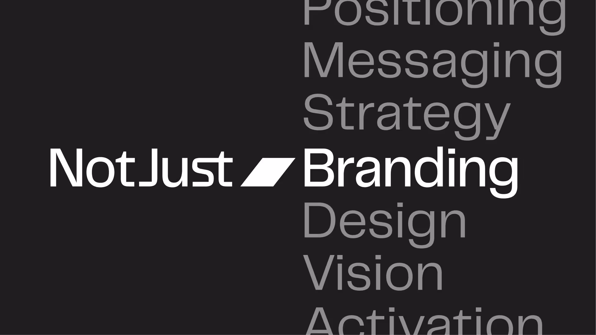 Hero image concept with typography